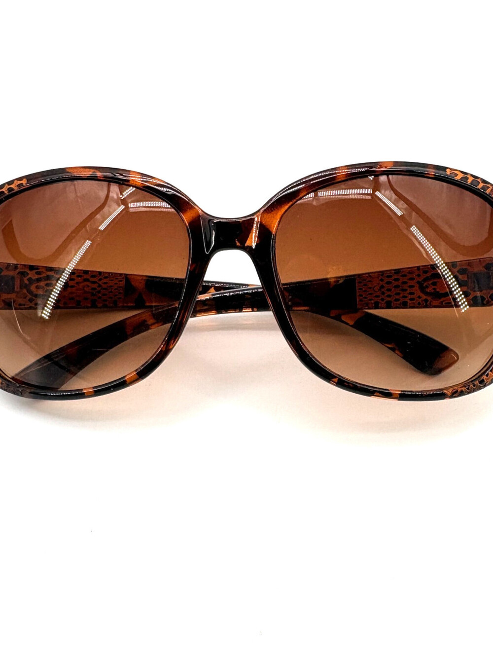 Oscar de la Renta MOD 1208 215 Sunglasses Brown Snake Skin Gradient